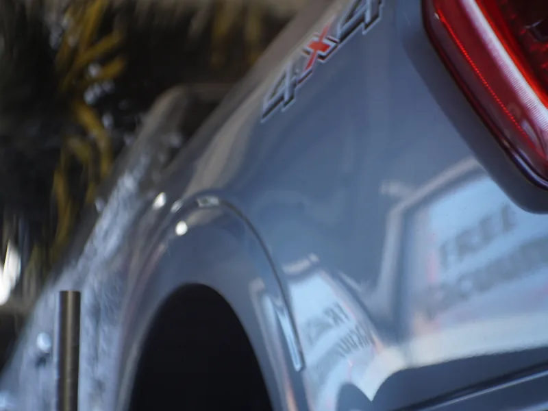 A freshly washed car with a clean, glossy finish